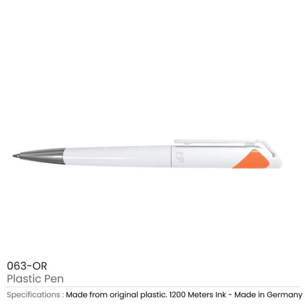 Plastic Pens - Orange