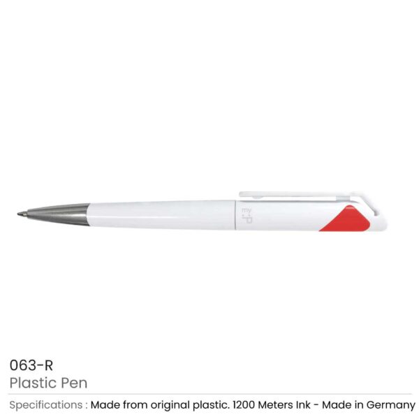 Plastic Pens - Red