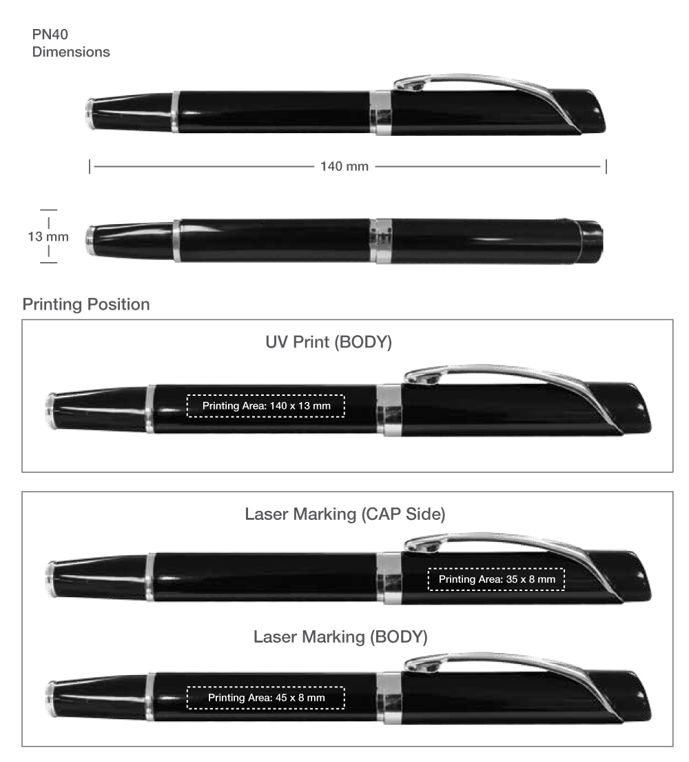 Metal Pens Printing