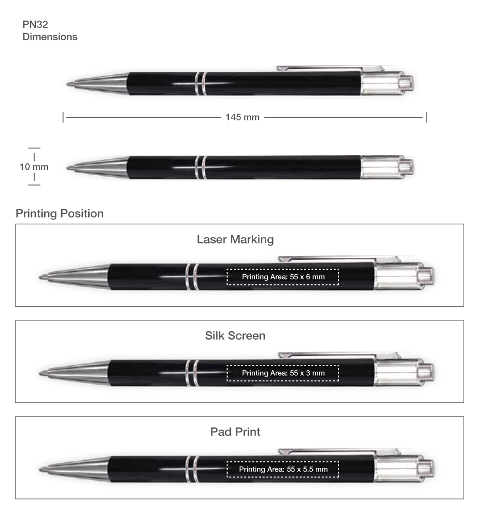 Metal Pens Printing