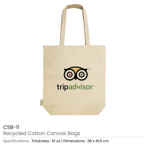 Promotional Recycled Cotton Canvas Bags