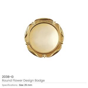 Round Logo Badges Gold