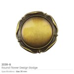 Round-Flower-Design-Logo-Badge-2039-B