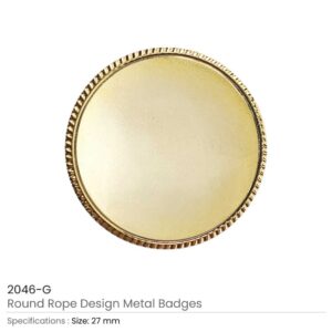 Round Logo Badges Gold