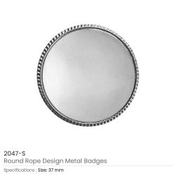Round Logo Badges Silver