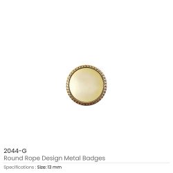 Round Logo Badges Gold