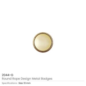 Round Logo Badges Gold