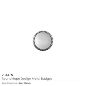 Round Logo Badges Silver