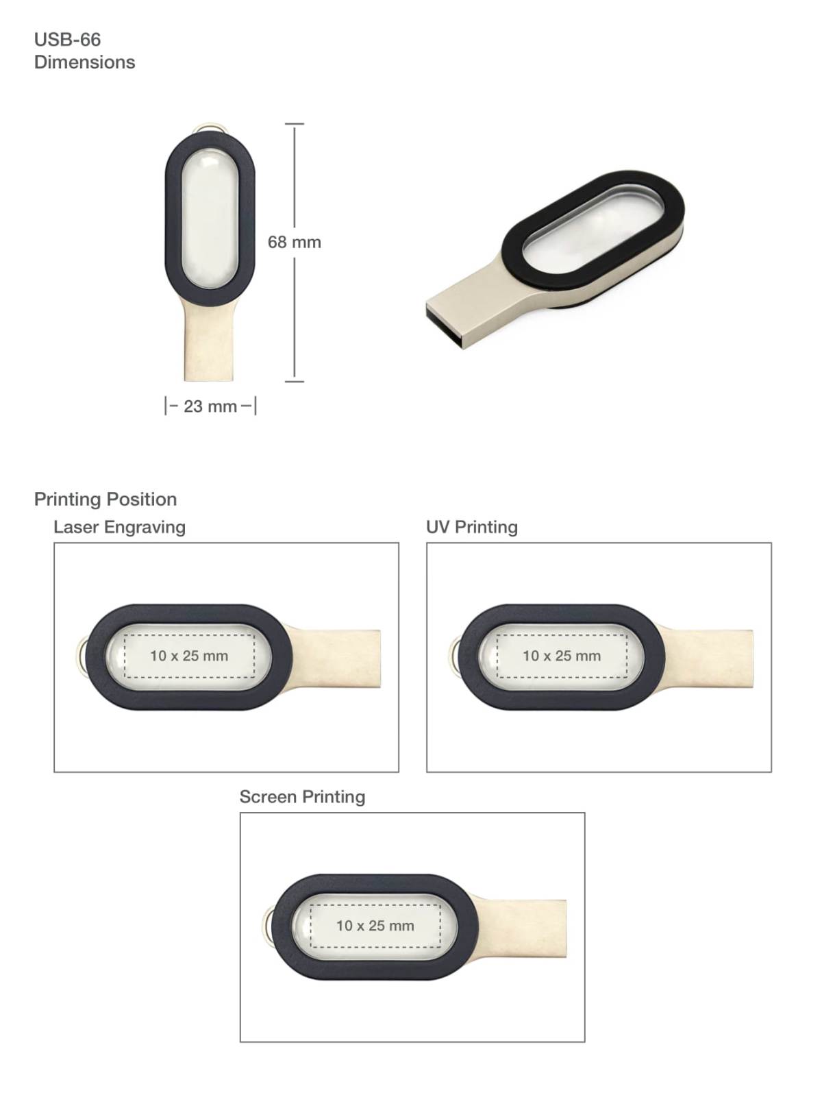 Engraving on USB