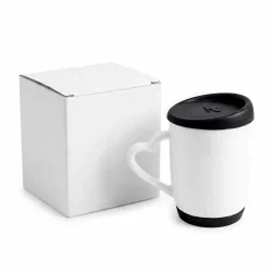 White Ceramic Mugs with Box