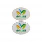 Oval Shape Flat Logo Badges