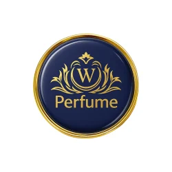 Imprint Logo Gold Round Metal Badges with Magnet