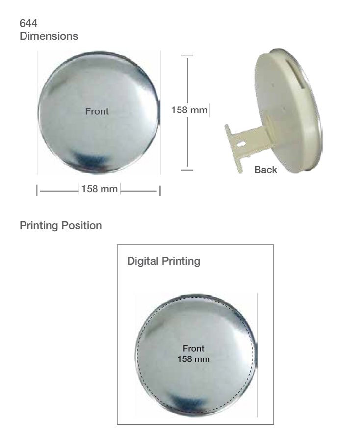 Coin Button Printing 644