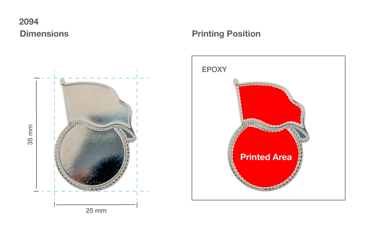 Flag Design Metal Badges Printing Details Flag Design Metal Badges Printing Details