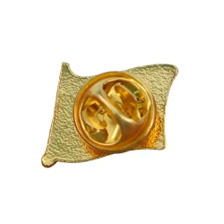 Gold Plated Flag Pin back view