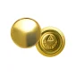 Gold Round Metal Badges with Magnet front and back