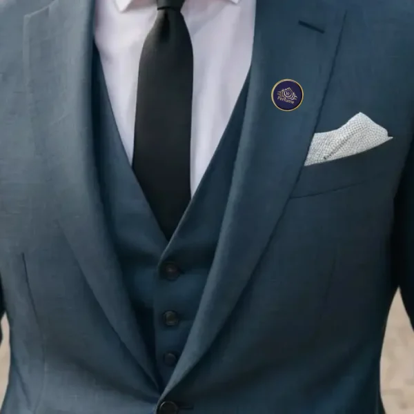 Branding Gold Round Metal Badges with Magnet Sample