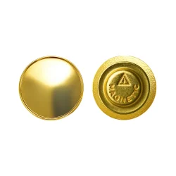 Gold Round Metal Badges with Magnet View