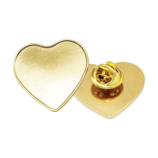 Heart Shape Metal Badges