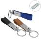 Metal Key Chains with Leather Strap