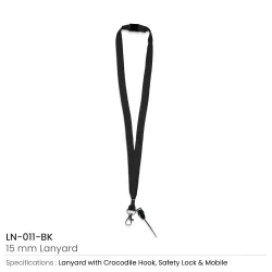 Lanyards with Crocodile Clip, Mobile Holders, and Safety Lock