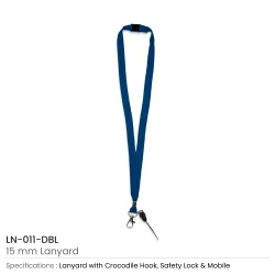 Lanyards with Crocodile Clip, Mobile Holders, and Safety Lock