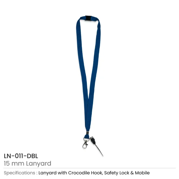 Lanyards with Crocodile Clip, Mobile Holders, and Safety Lock