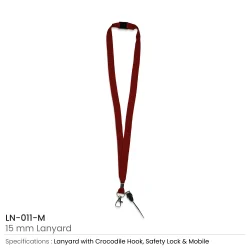 Lanyards with Crocodile Clip, Mobile Holders, and Safety Lock