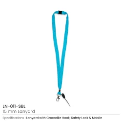 Lanyards with Crocodile Clip, Mobile Holders, and Safety Lock