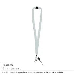 Lanyards with Crocodile Clip, Mobile Holders, and Safety Lock