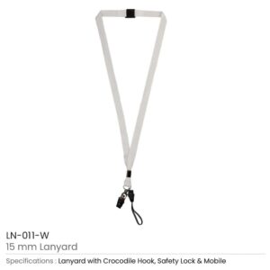 Lanyard White - LN-011-W