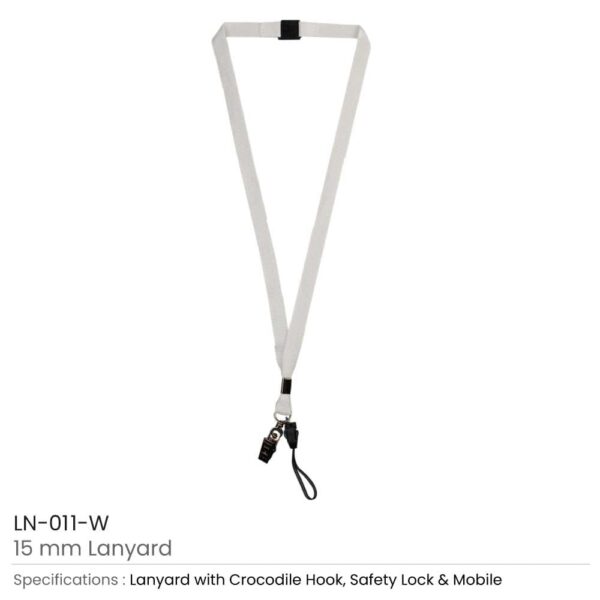 Lanyard White - LN-011-W