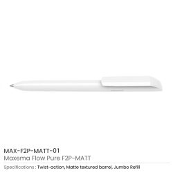 Maxema Flow Pure Matte White