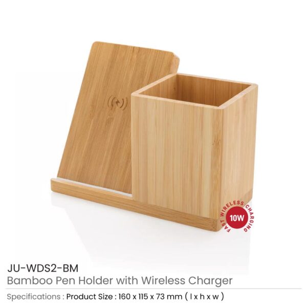 Pen Holder and Wireless Charger Details