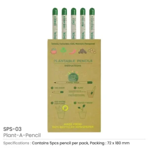 Plantable A Pencils Set Details