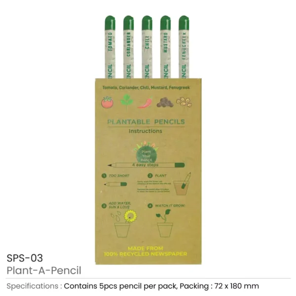 Plantable A Pencils Set Details