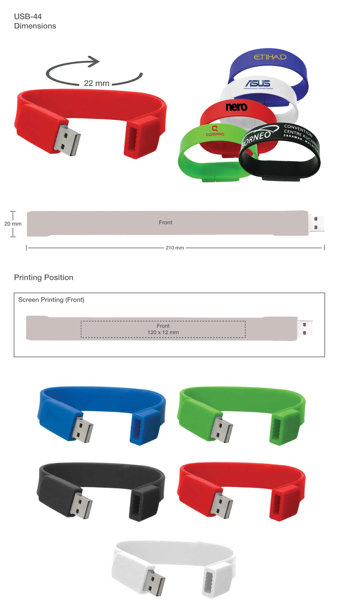 Printing on Wristband USB