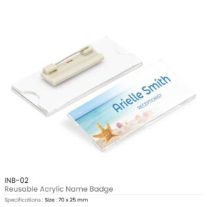 Reusable Insert Name Badges