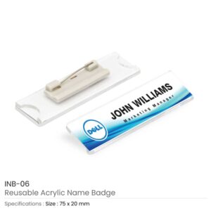 Reusable Insert Name Badges