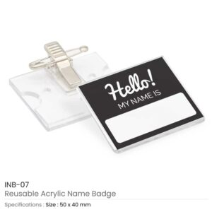 Reusable Insert Name Badges