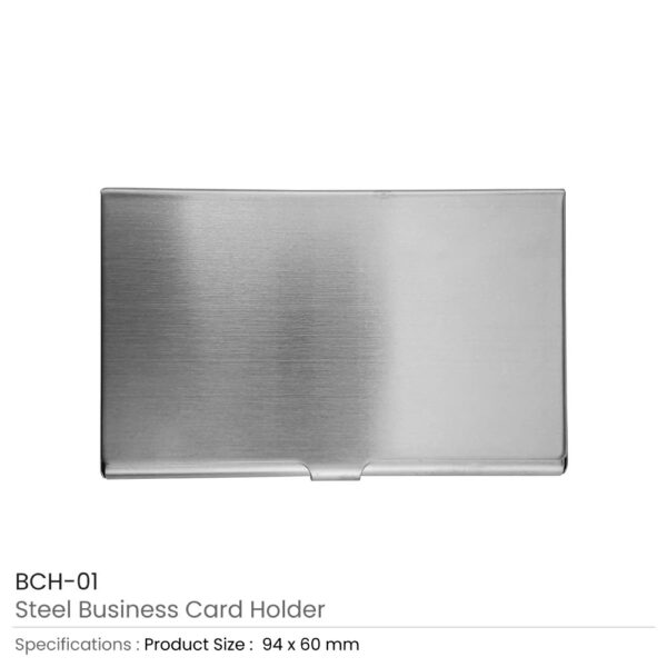 Steel Business Card Holder Details