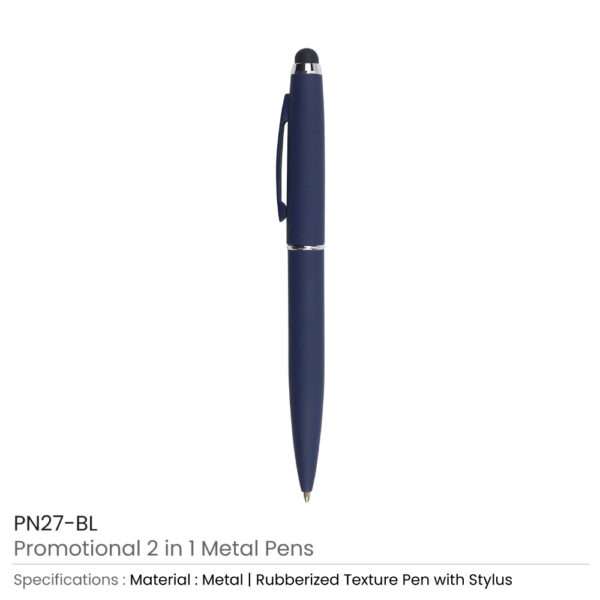 Stylus Metal Pen Blue