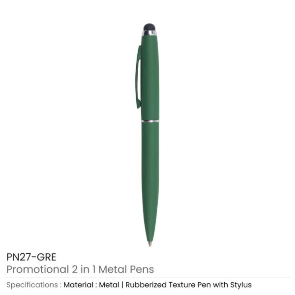 Stylus Metal Pen Green