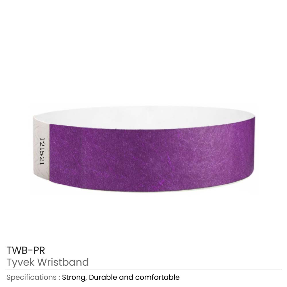 Tyvek Wristbands-TWB-PR