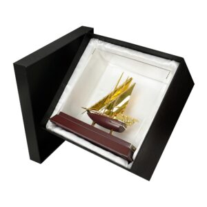 UAE Golden Dhow Memento with Box