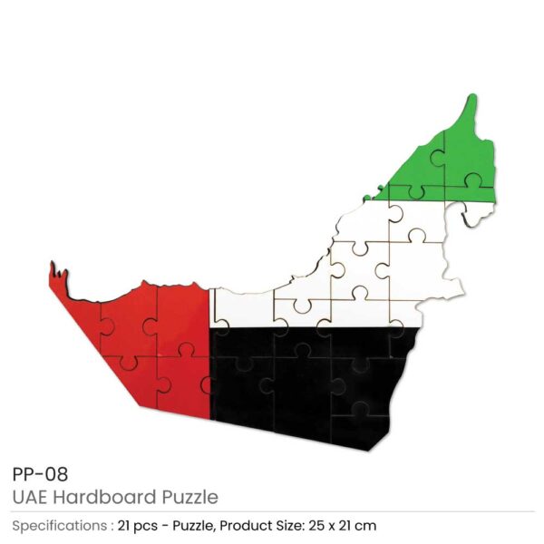 UAE Map Hardboard Puzzles