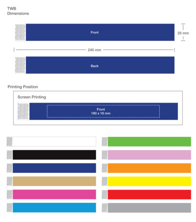 Tyvek Printed Wristbands | Magic Trading Company -MTC