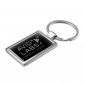 Promotional Rectangular Shaped Metal Keychain