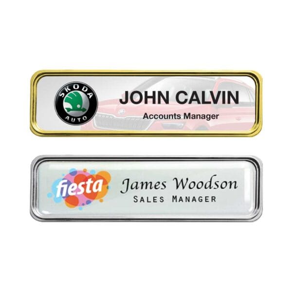 Printed Metal Injected Name Badge