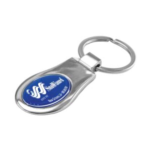Promotional Oval Shaped Metal Keychain